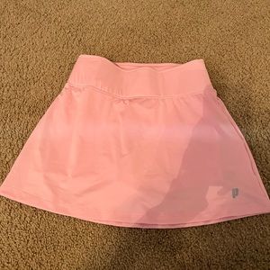 Pastel pink mini tennis skirt